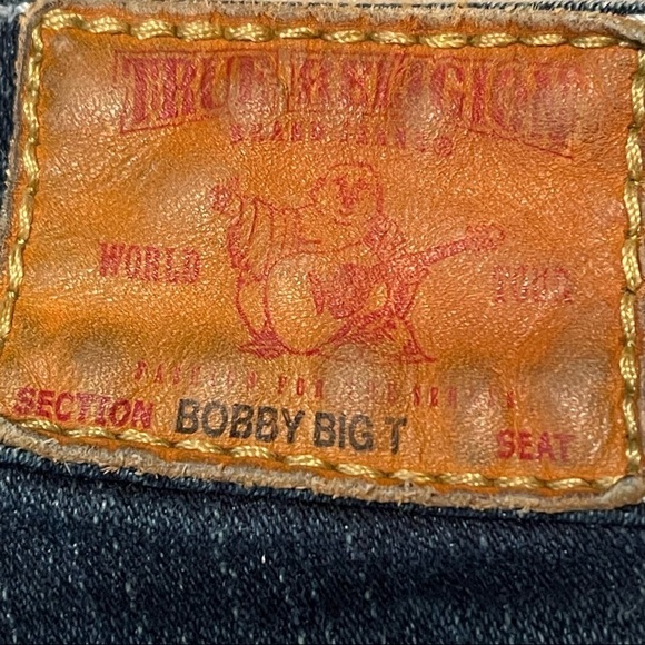 True Religion Dark Wash Low Rise Flare Leg Jeans - Picture 13 of 13